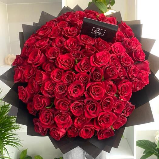101 roses rouges premium