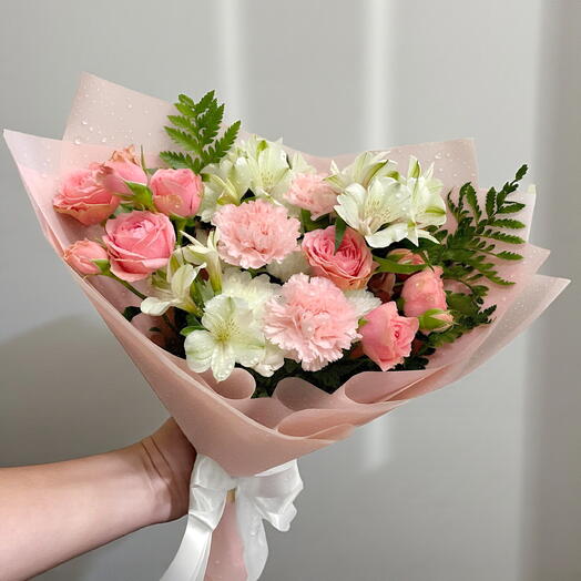 Armonía Sonrojada Flor Rosada