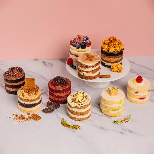 Набор ассорти Lil Cakes – 9 мини-тортиков (Купи 8, получи 1 бесплатно)