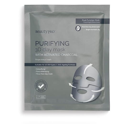 Beauty Pro Purifying 3D Clay Mask with Activated Charcoal