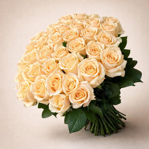 51 персиковая роза – нежная роскошь