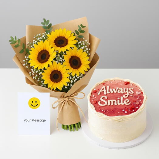 Золотая радость – торт «4 улыбки подсолнухов»