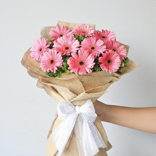Vibrant Pink Gerbera Bouquet