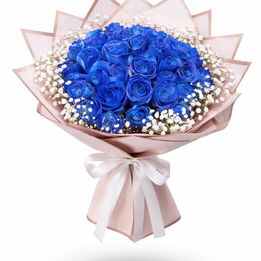 Blue Roses Bouquet