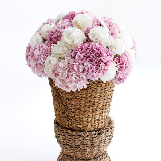 Blush Garden Basket