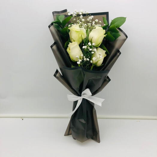 White Rose Small Bouquet HPF220
