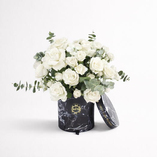 White Harmony Drawer box Arrangement