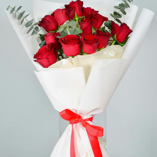 Red 15 Roses Bouquet