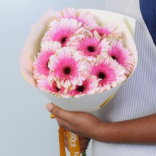 Pink Gerbera Bouquet-5932