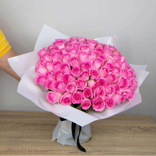 101 Pink rose bouquet