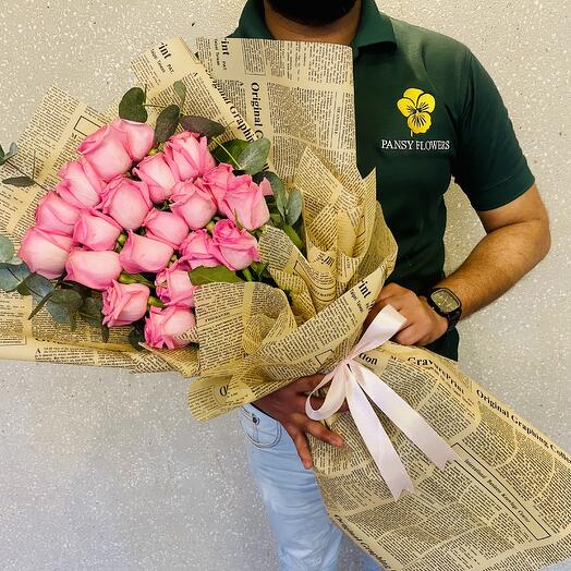 Pink Athena Rose Bouquet