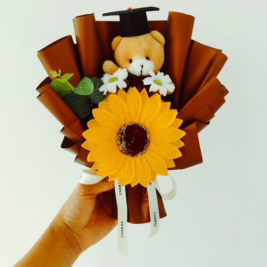 Graduation teddy Brown