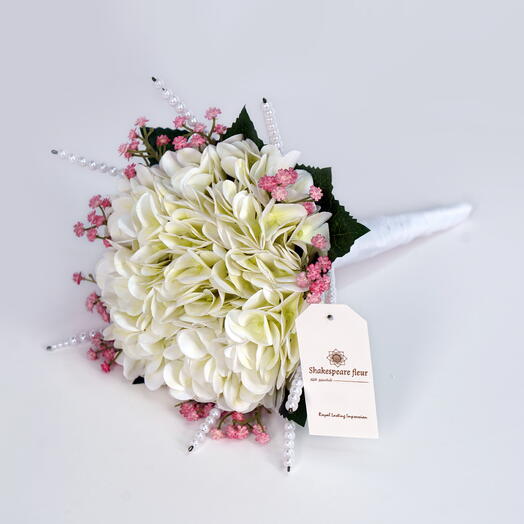 Нежно-розово-белая гортензия для свадьбы