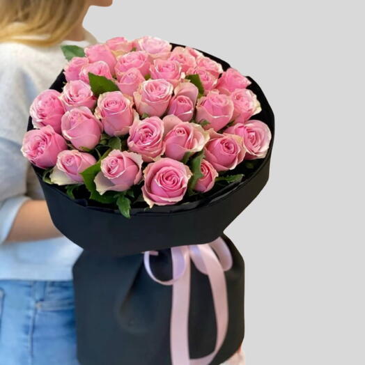 Midnight _ 35 Pink Rose Luxury Bouquet For  Mothers