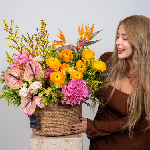 Корзина Янтарного Цветения