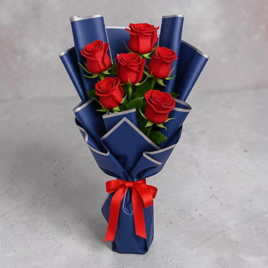 Bouquet de 3 roses rouges