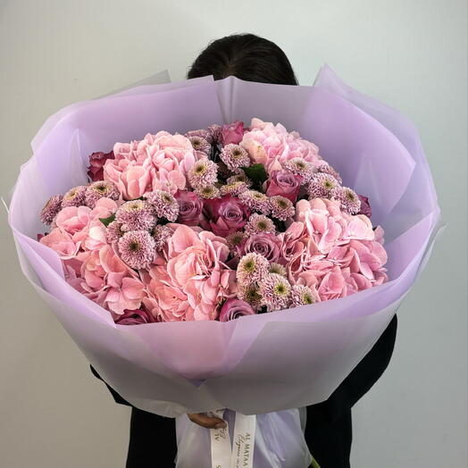 باقة أحلام الجمشت والورود