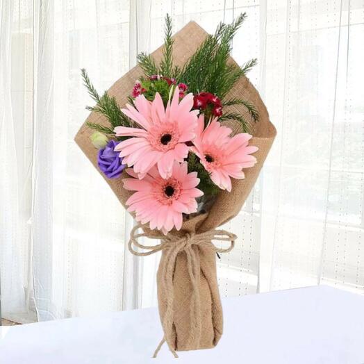 Mini Pink Gerberas Bunch