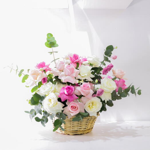 Flowers in basket