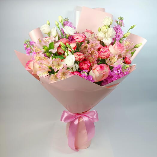 Blush Pink Mixed Flower Bouquet