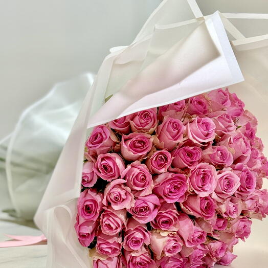 Pink bouquet for her - 8 match flowers