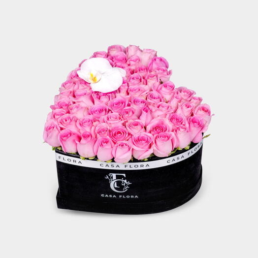 Навсегда розовый с орхидеей