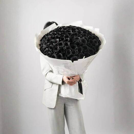 Eclipse- Премиум 101 Букет Черных Роз