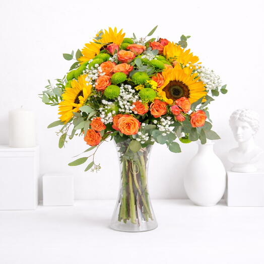 Sunflower Opulence Vase Edition