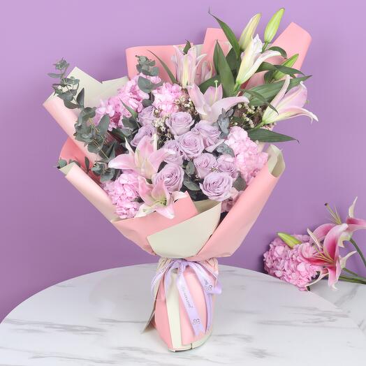 Ramo de flores mixtas Elegancia Pastel