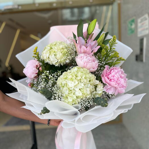 Magnifique bouquet de pivoines pour elle
