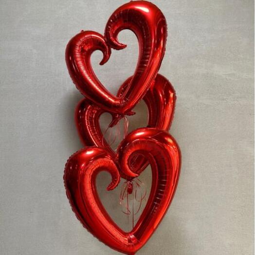 Globos en forma de corazón - Set de 3