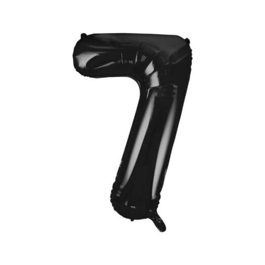 Giant Black Number 7 Balloon