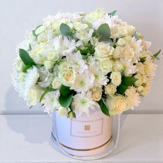 Flores Blancas Premium en Caja