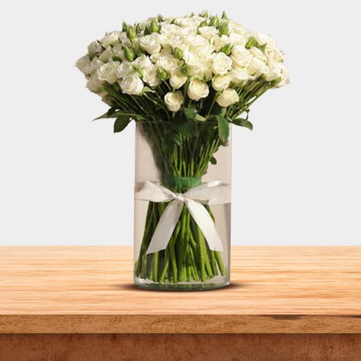 Angelic White Bloom Vase