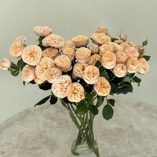 Peony and rose spray