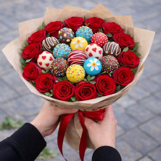 Кейк-попсы Букет цветов