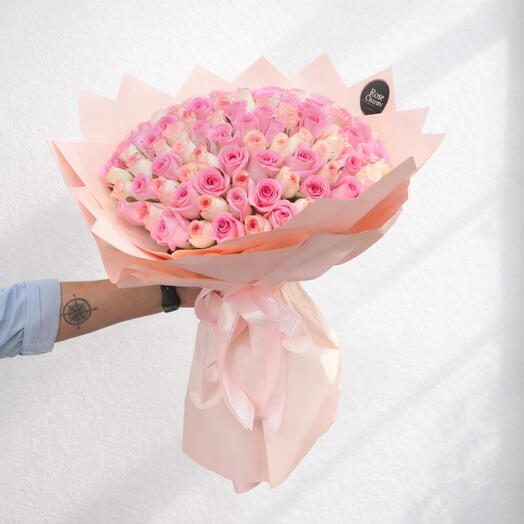 101 Rosy Blush Roses