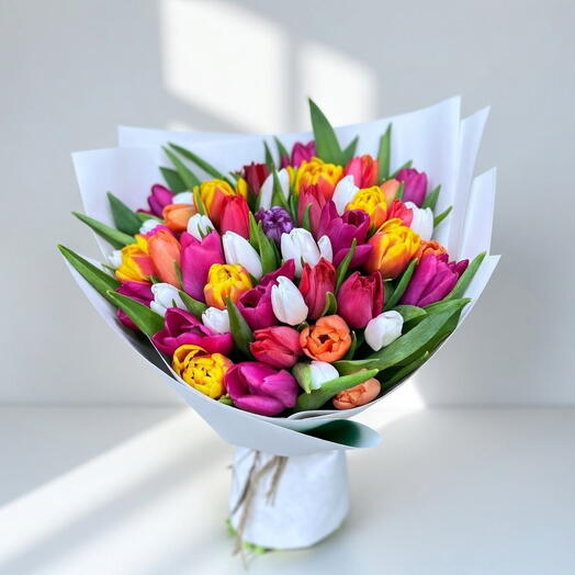 Spring Symphony - 75 Mixed Tulips