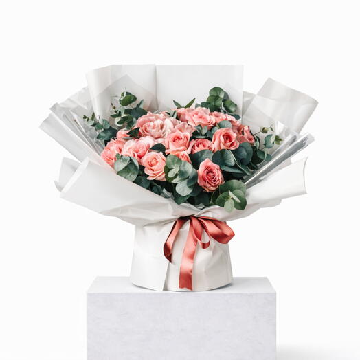 Bouquet de pétales ambrés