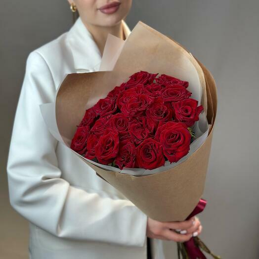 21 красная роза