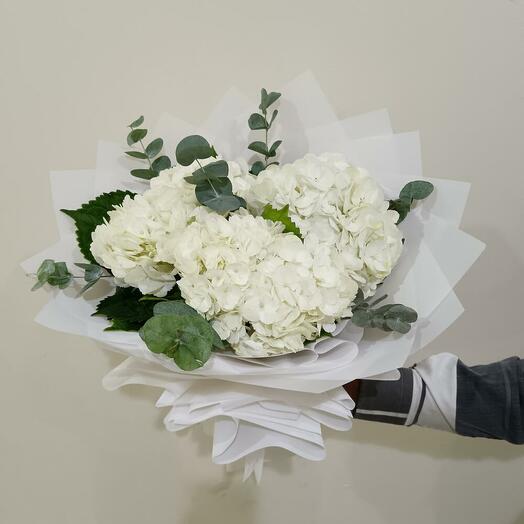 White Hydrangea Bouquet