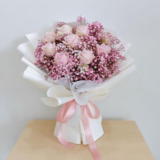 Blush Pink Rose Bouquet