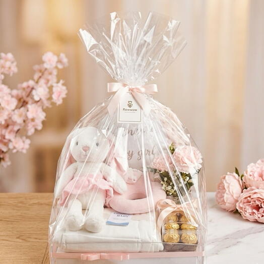 Акриловый поднос — подарок для новорожденной девочки, с бесплатной поздравительной открыткой