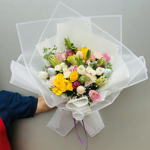 Элегантный пасхальный букет — спецпредложение