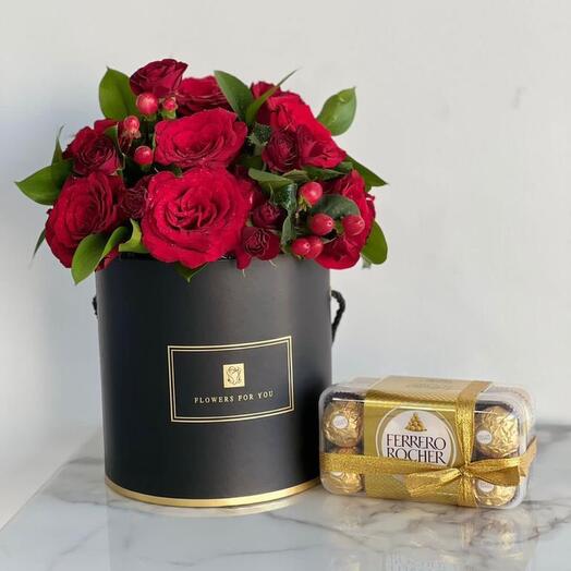 Flowers And Chocalate Box-623