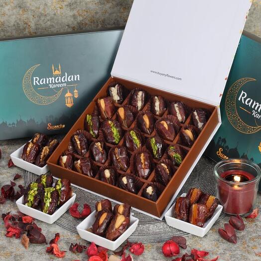 Ramadan Stuffed Dates By Sweecho 25 Pcs Green