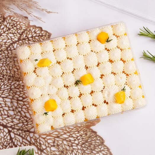 Pastel tres leches de mango