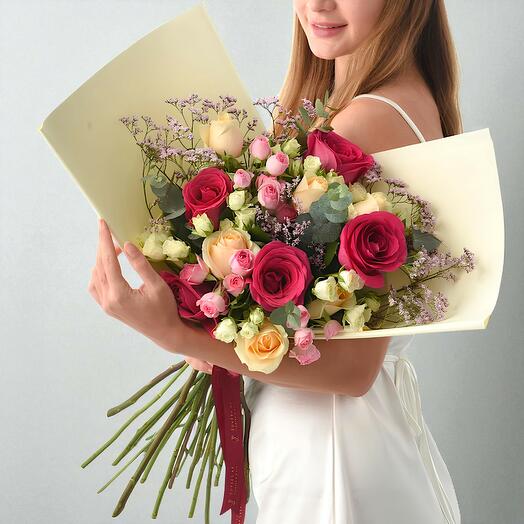 Элегантность слияния роз