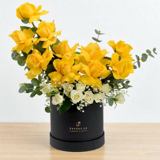 Sunshine   Snowflakes Black Bloom Box