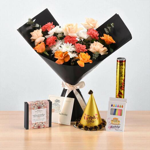 Букет «Цитрусовый взрыв» — набор для дня рождения